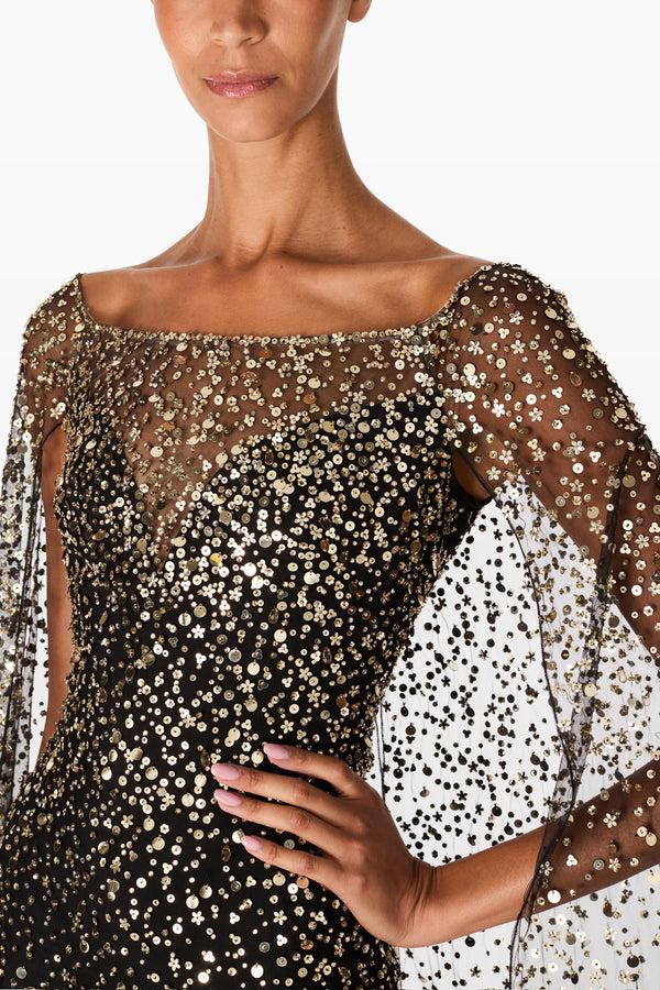 Jenny Packham Roman Sweetheart Neckline Gown Dress LIQUORICE 2033