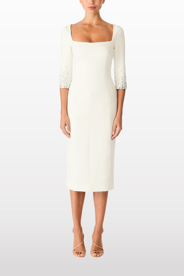 Jenny Packham Rosebud Mid-Length Dress Dress VANILLA 2018