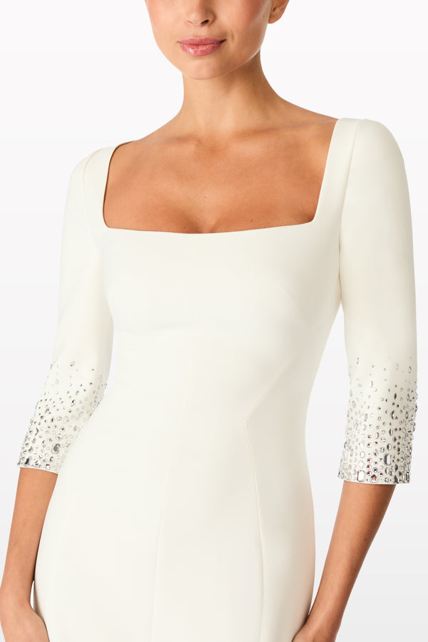 Jenny Packham Rosebud Mid-Length Dress Dress VANILLA 2018