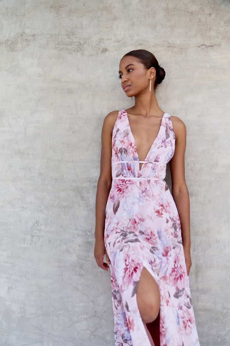 Jenny Yoo Essex English Garden Whipped Apricot Print