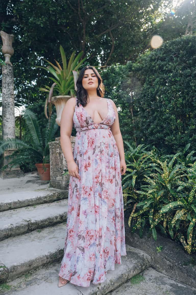 Jenny Yoo Essex English Garden Whipped Apricot Print