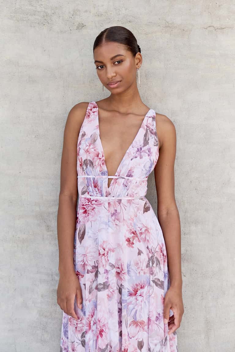 jenny yoo Essex English Garden Whipped Apricot Print