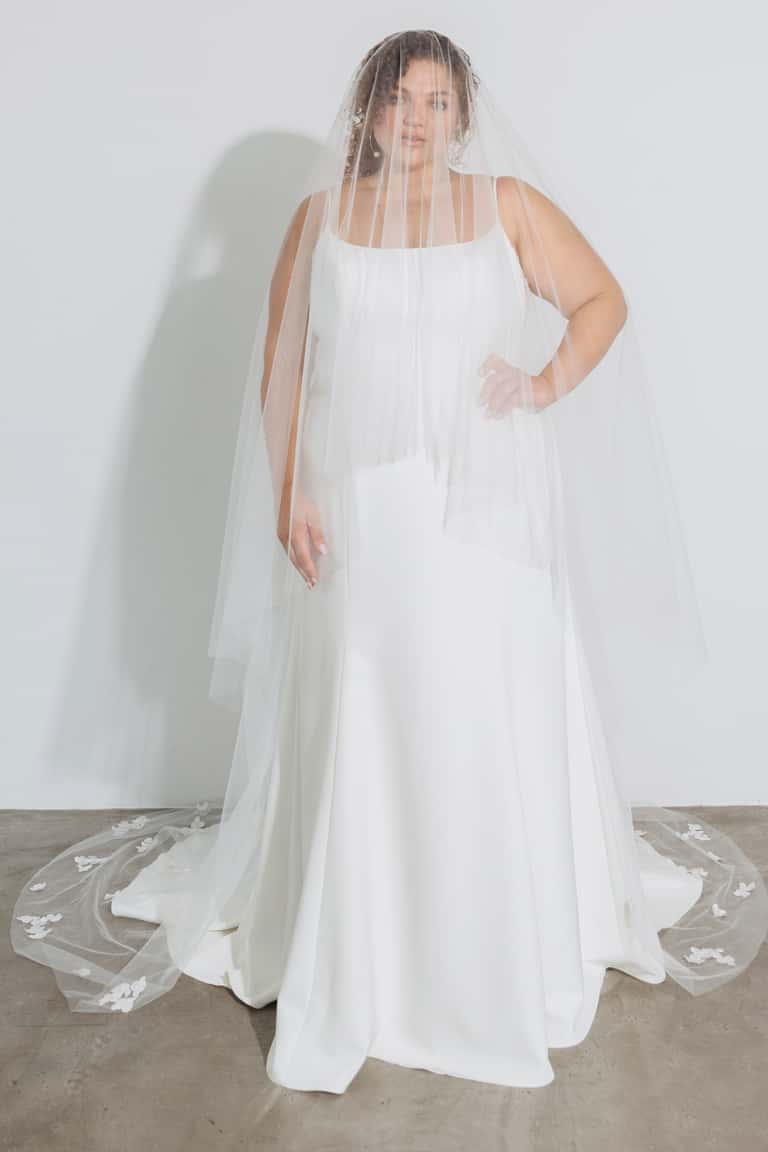 Jenny Yoo Gabriel Veil Ivoryu002FLight Champagne