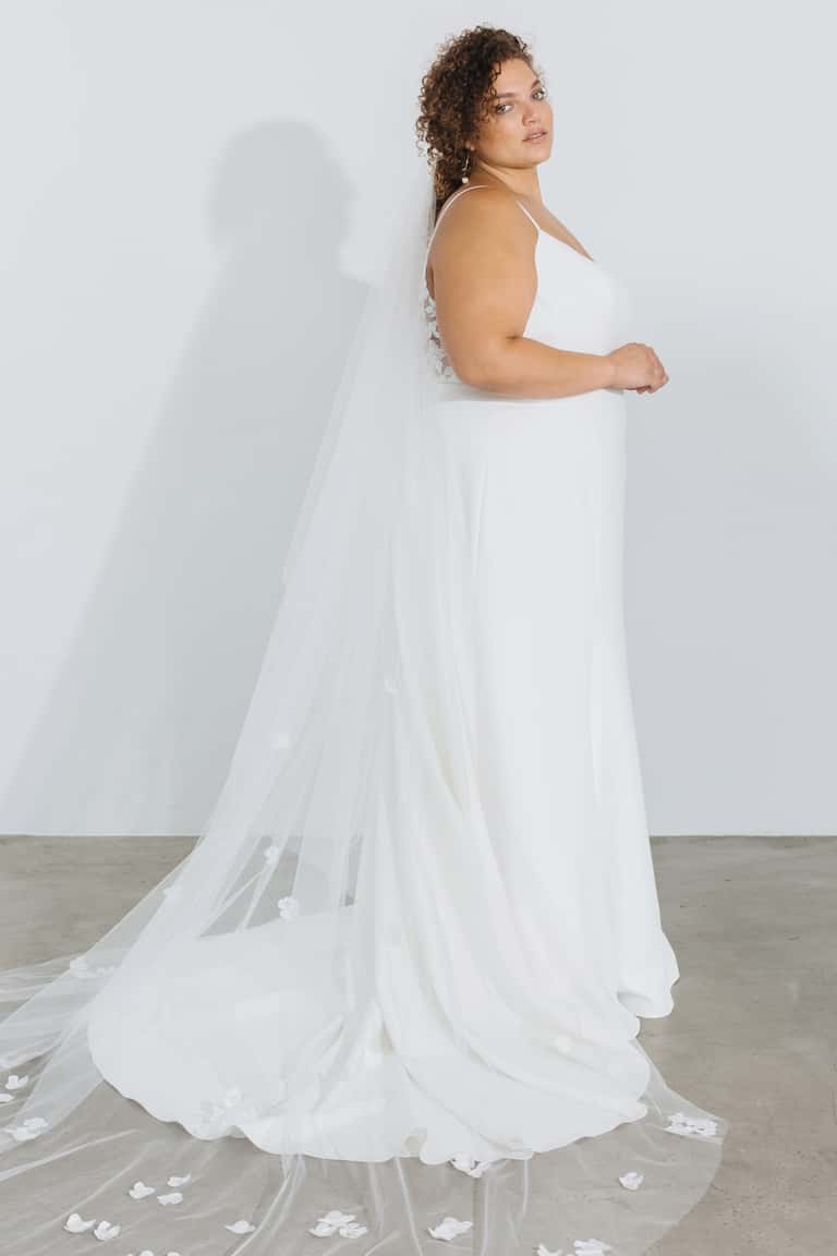 jenny yoo Gabriel Veil Ivoryu002FLight Champagne