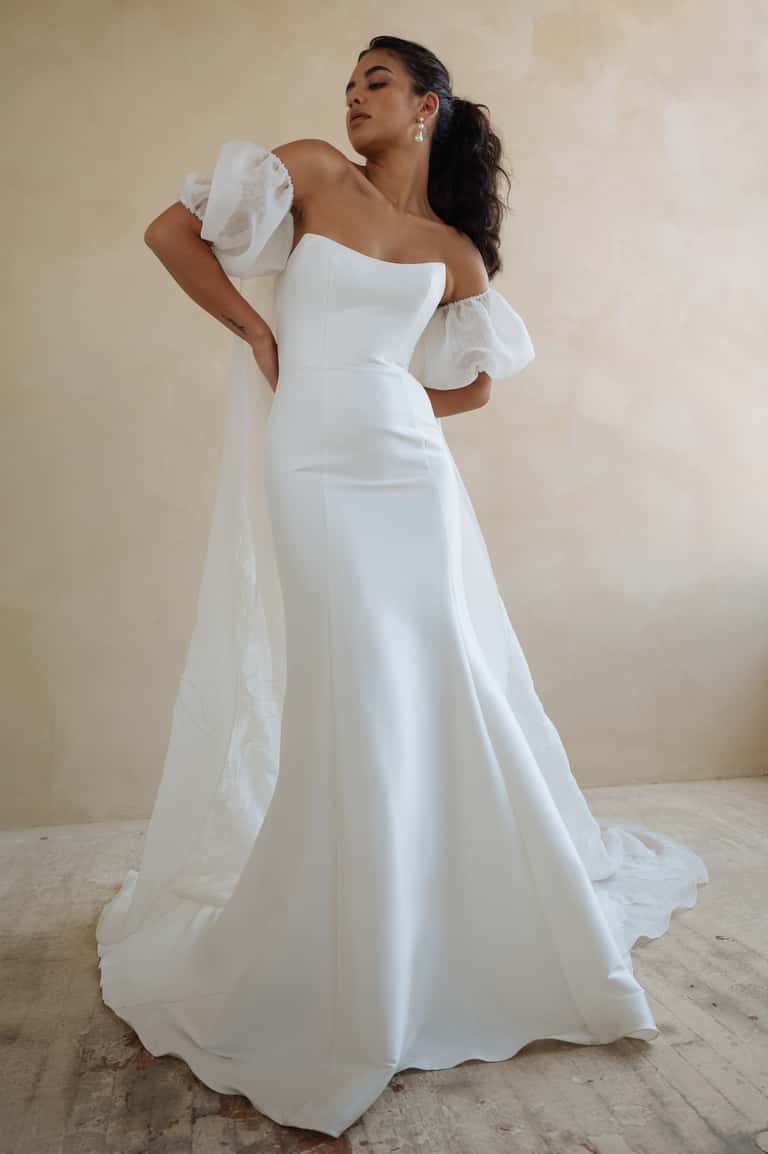 Jenny Yoo Giselle Cape Ivory
