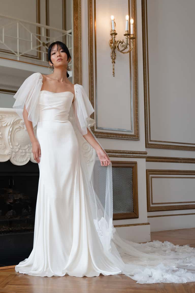 Jenny Yoo Hayworth Cape Ivory