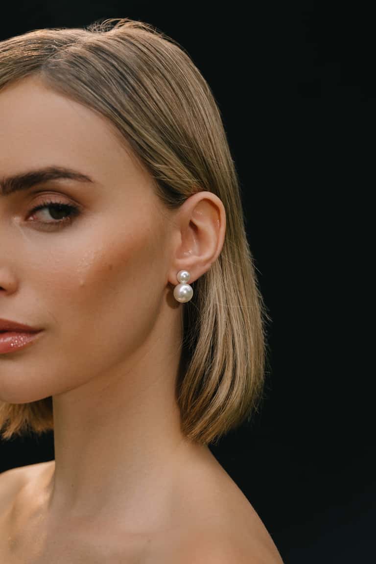 jenny yoo Iris Earring Pearl