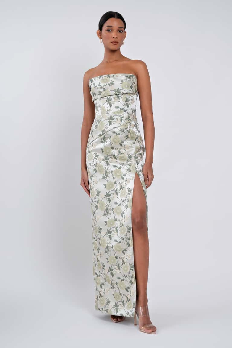 Jenny Yoo Kenna Matcha Sweetbriar Jacquard