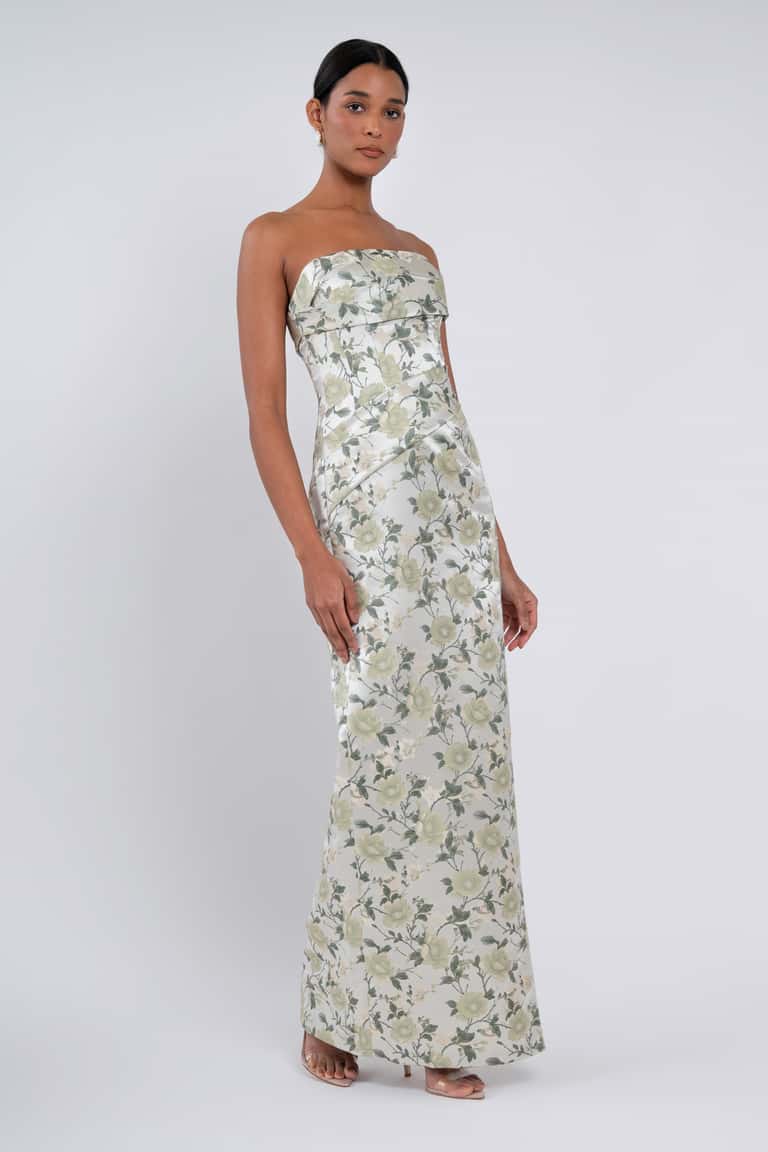 Jenny Yoo Kenna Matcha Sweetbriar Jacquard