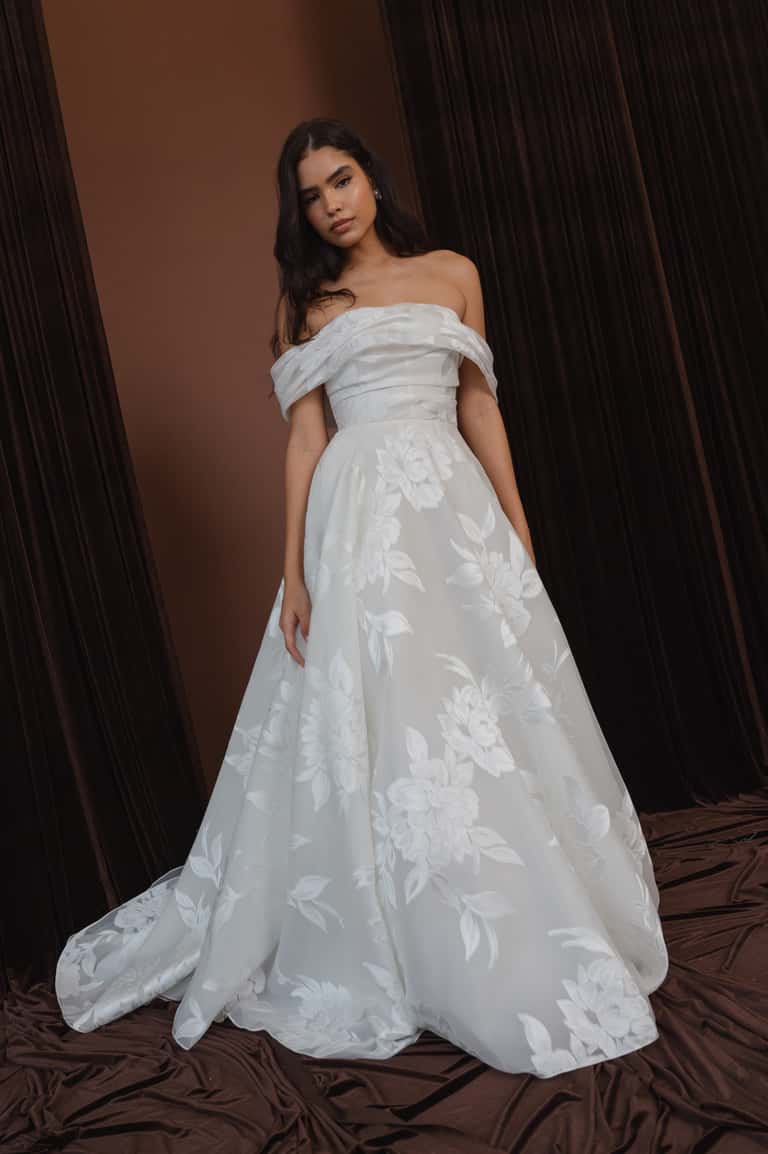Jenny Yoo Layla Without Draped Overskirt Ivory