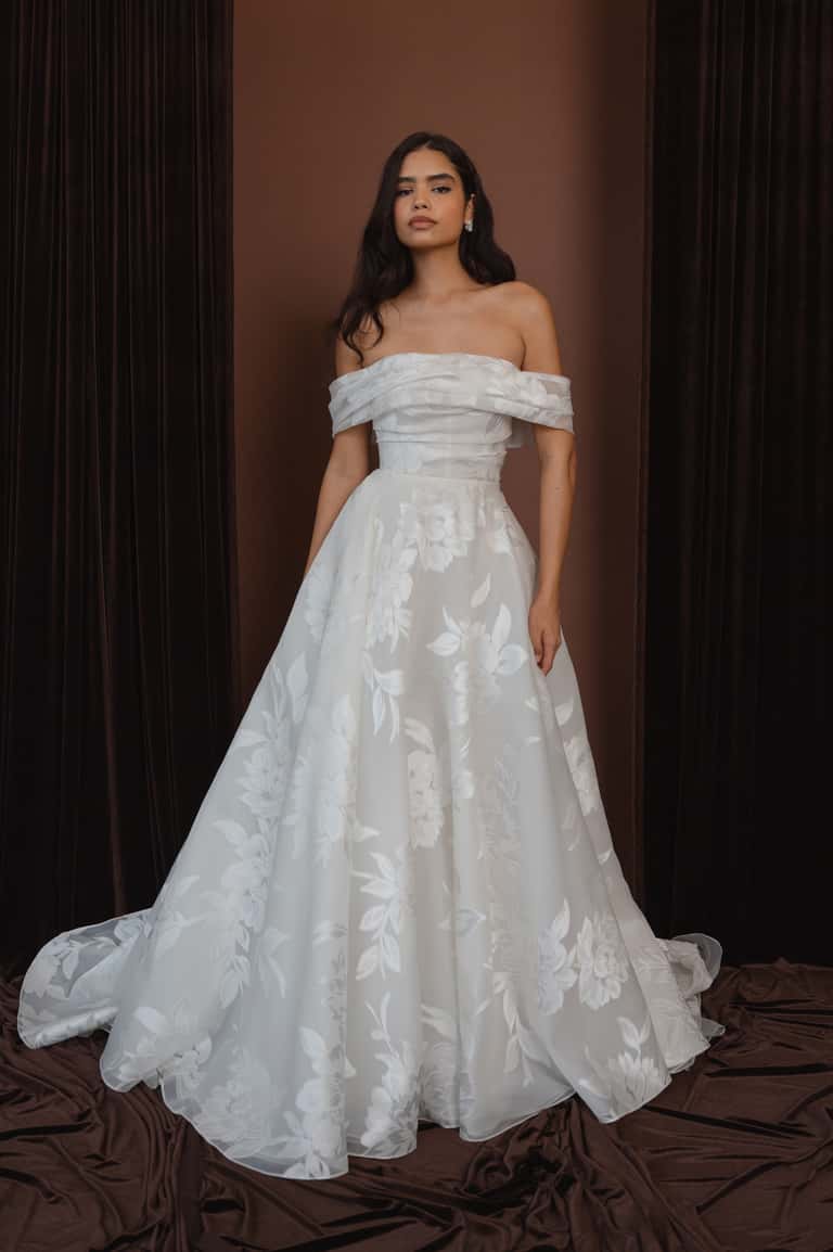 jenny yoo Layla without Draped Overskirt Ivory