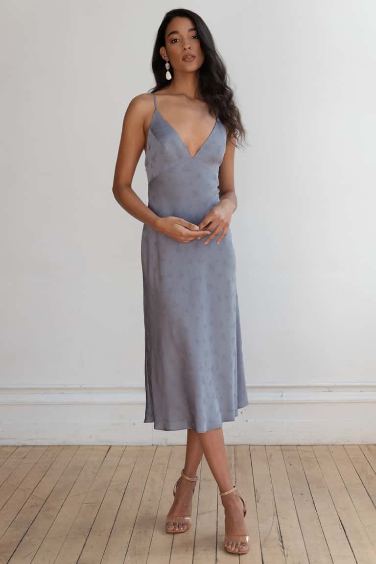 Jenny Yoo Leilani Clay Rosette Jacquard