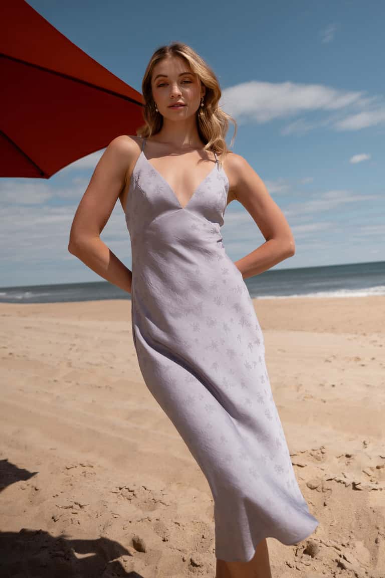 jenny yoo Leilani Clay Rosette Jacquard