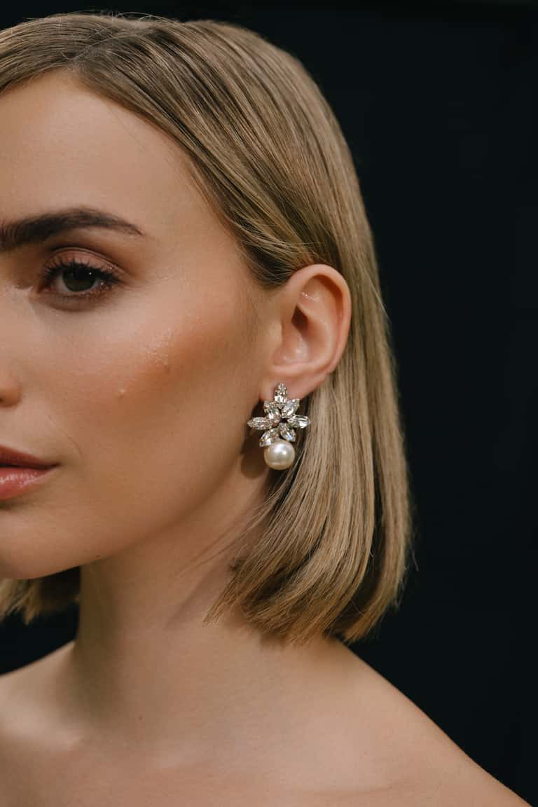 jenny yoo Liza Earring Crystal