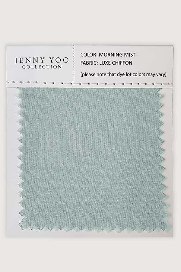 jenny yoo Luxe Chiffon Swatch Card Winter White