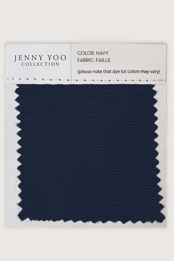 jenny yoo Luxe Faille Swatch Card Navy