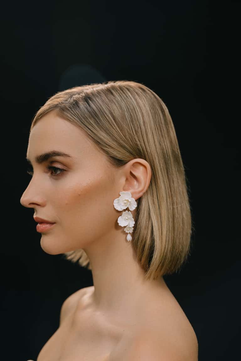 jenny yoo Mariam Earring Cream