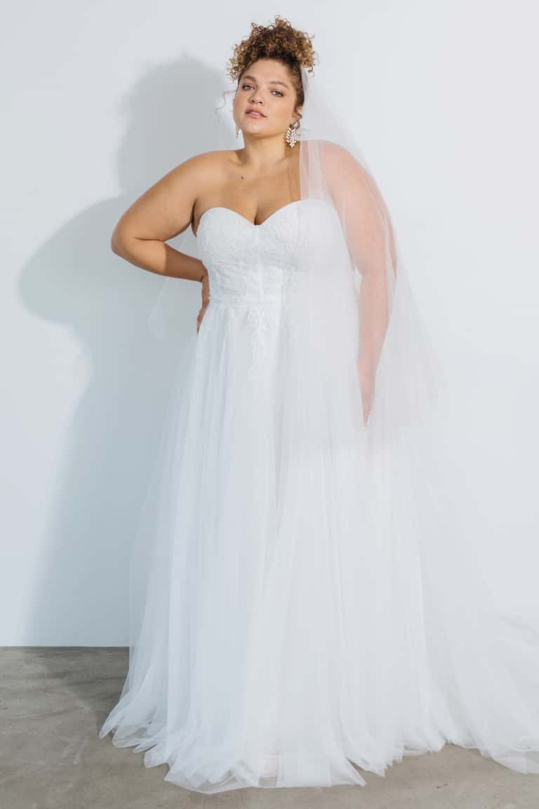 jenny yoo Merida Veil Ivory