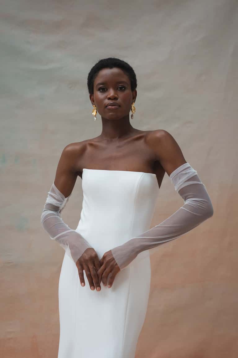 jenny yoo Olivia Sleeves Ivory