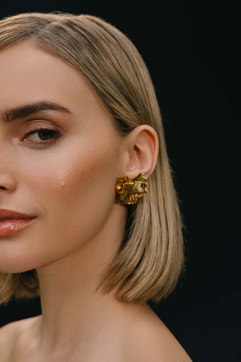 jenny yoo Pansy Earring Gold