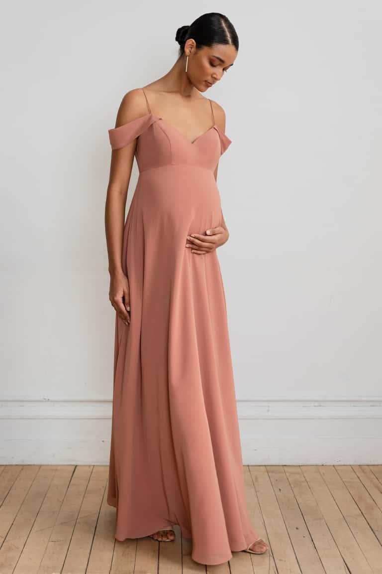 Jenny Yoo Priya Maternity Moss