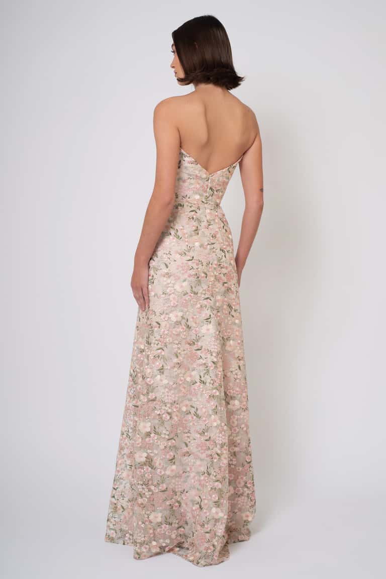 Jenny Yoo Reina Ophelia Embroidery Ophelia Blush Multi