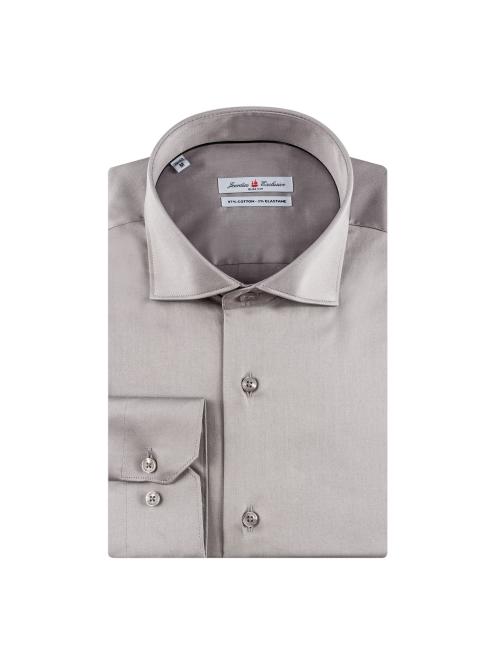 jeordie's SLIM FIT LONG SLEEVE PLAIN SHIRT