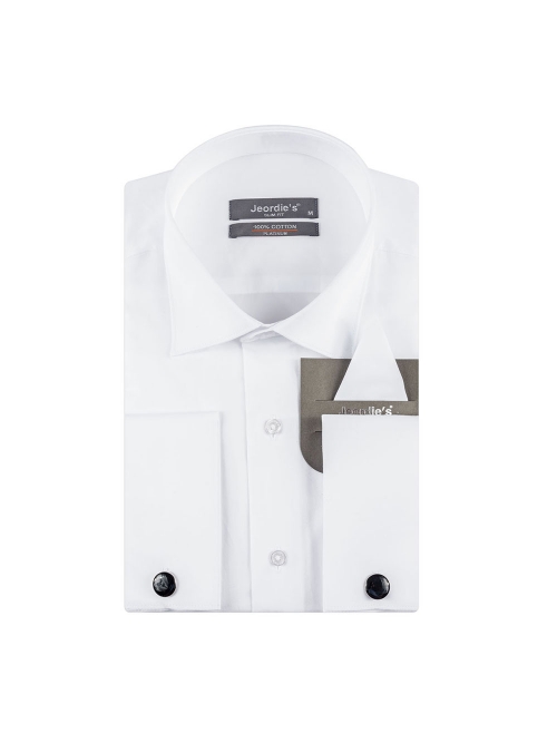jeordie's SLIM FIT COTTON DOUBLE CUFF LONG SLEEVE SHIRT