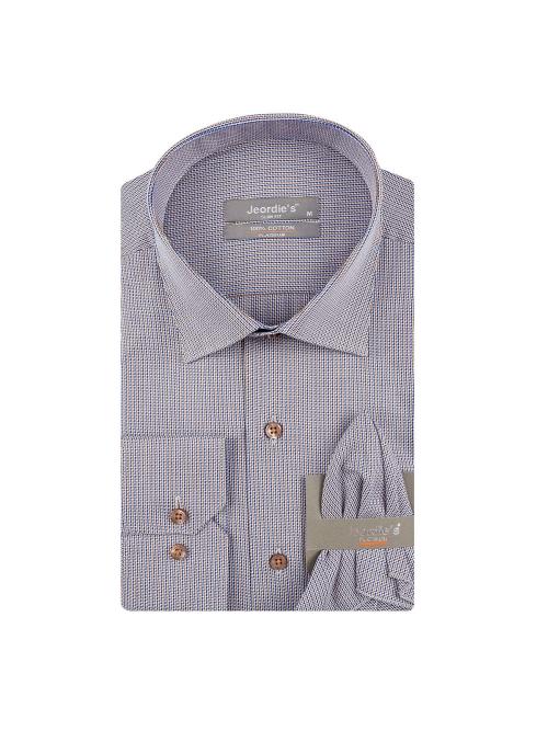 jeordie's SLIM FIT COTTON PATTERNED LONG SLEEVE SHIRT