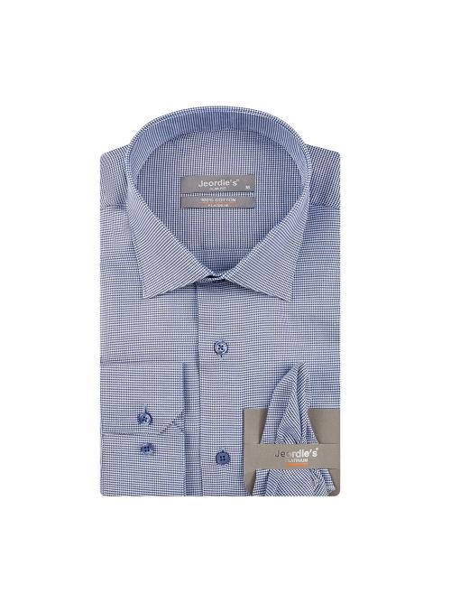 jeordie's SLIM FIT COTTON PATTERNED LONG SLEEVE SHIRT