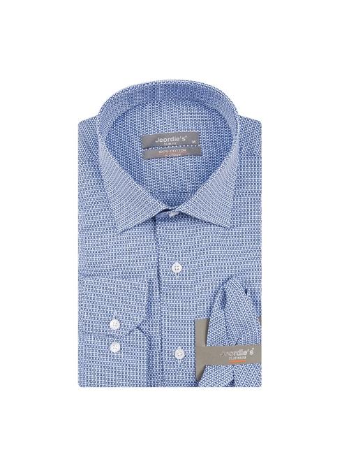 jeordie's SLIM FIT COTTON PATTERNED LONG SLEEVE SHIRT