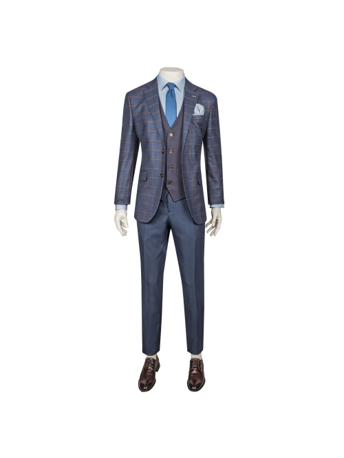 jeordie's SLIM FIT MONO COLLAR 2 BUTTON SUIT WITH VEST