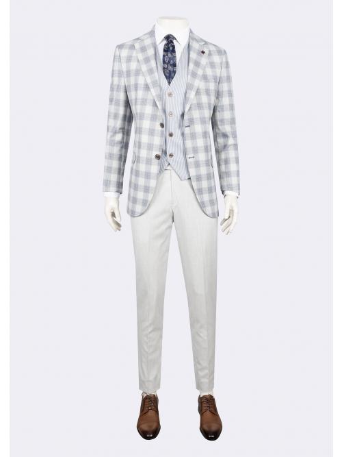 jeordie's SLIM FIT MONO COLLAR 2 BUTTON SUIT WITH VEST