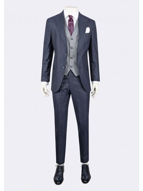 jeordie's SLIM FIT MONO COLLAR 2 BUTTON SUIT WITH VEST
