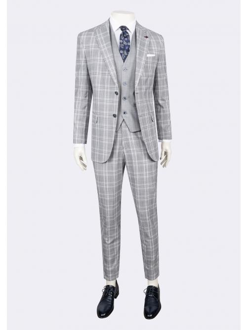 jeordie's SLIM FIT MONO COLLAR 2 BUTTON SUIT WITH VEST