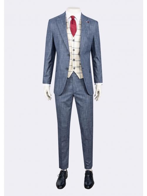 jeordie's SLIM FIT MONO COLLAR 2 BUTTON SUIT WITH VEST
