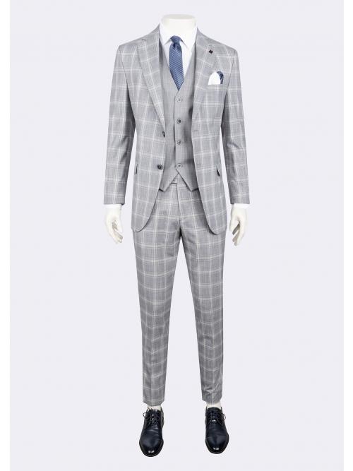 jeordie's SLIM FIT MONO COLLAR 2 BUTTON SUIT WITH VEST