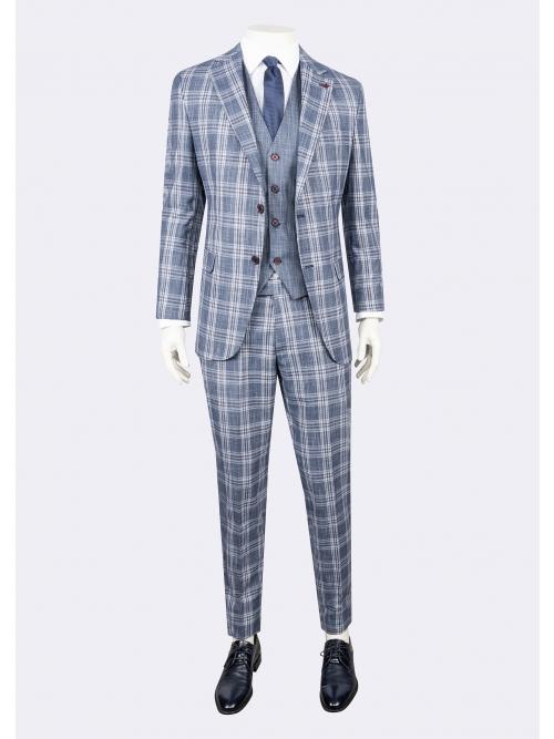 jeordie's SLIM FIT MONO COLLAR 2 BUTTON SUIT WITH VEST