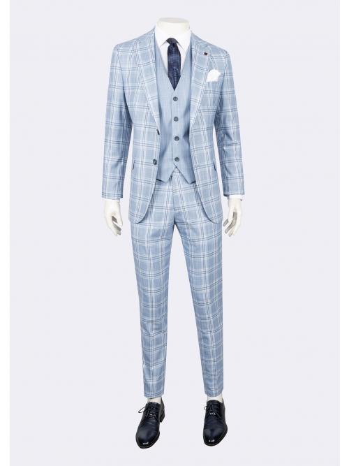 jeordie's SLIM FIT MONO COLLAR 2 BUTTON SUIT WITH VEST