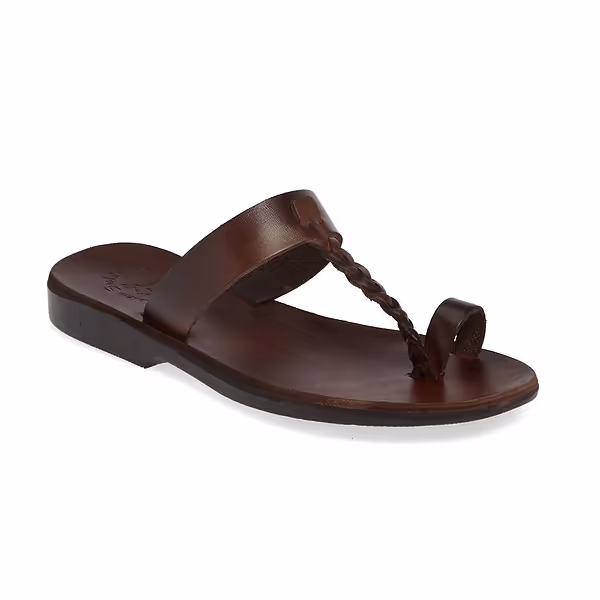 jerusalem sandals Ara (37) Women's Braided Leather Sandal Brown