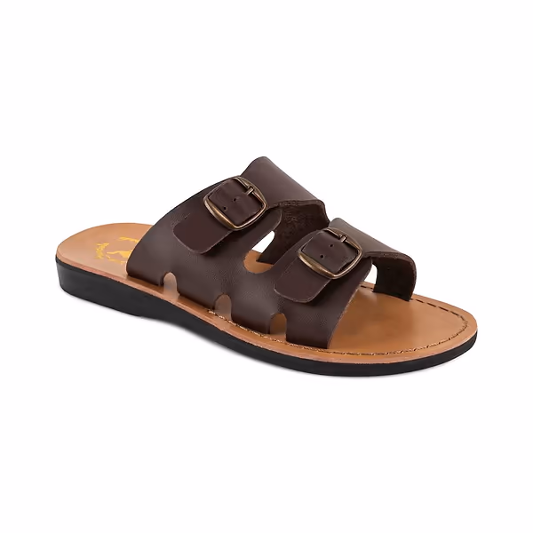 jerusalem sandals Barnabas Vegan (47) Men's Leather Alternative Sandal Brown