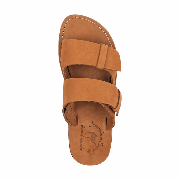 Jerusalem Sandals Bond (28) Women's Hidden Buckle Flawless Custom Fit Honey Nubuck