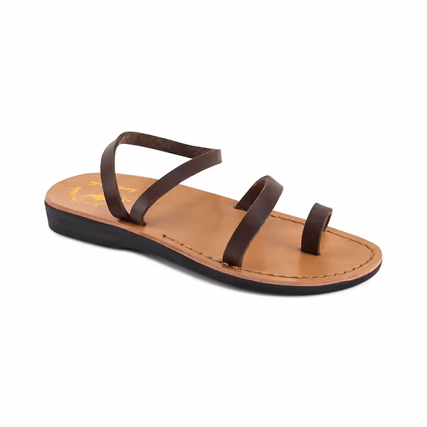 jerusalem sandals Ella Vegan (28) Women's Leather Alternative Sandal Brown