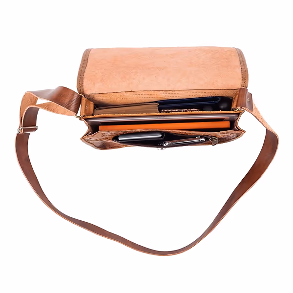 Jerusalem Sandals Embossed Leather Crossbody Bag (30) $0.13" > Regular Price $149.95 Regular Price Sale Price $149.95 Unit Price /  per  Sale Sold Out Or 4 Interest-free Installments Of $37.48 By   More Info   Color: Brown M