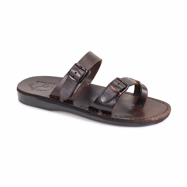 jerusalem sandals Eran (24) Men's Adjustable Strap Flat Sandals Brown
