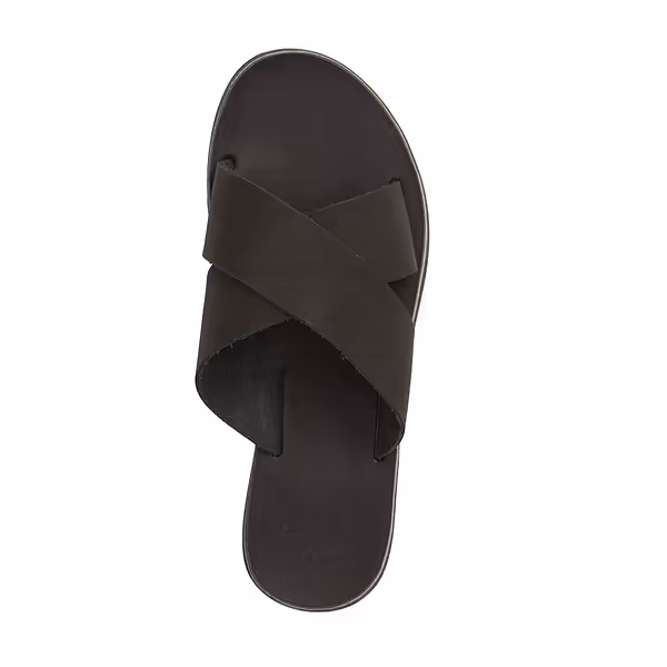 Jerusalem Sandals Isla (31) Women's Suede Leather Slip On Sandal Black Suede