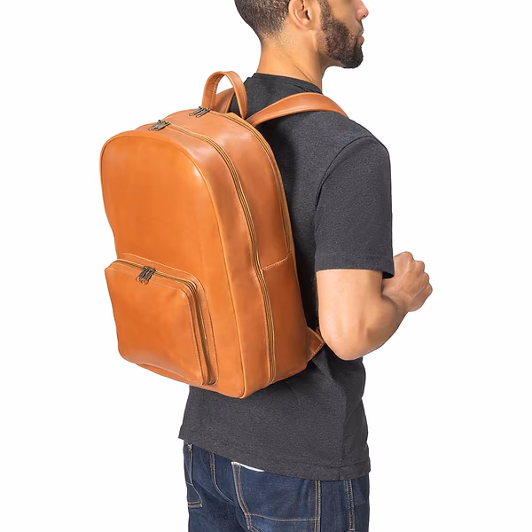 Jerusalem Sandals Leather Laptop Backpack (21) $0.27" > Regular Price $299.95 Regular Price Sale Price $299.95 Unit Price / per Sale Sold Out Or 4 Interest-free Installments Of $74.98 By More Info Color: Brown Men Wome