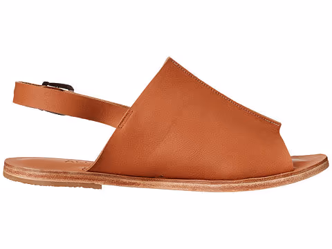 Jerusalem Sandals Montana Blvd (33) Women's Back Strap Leather Mule Tan