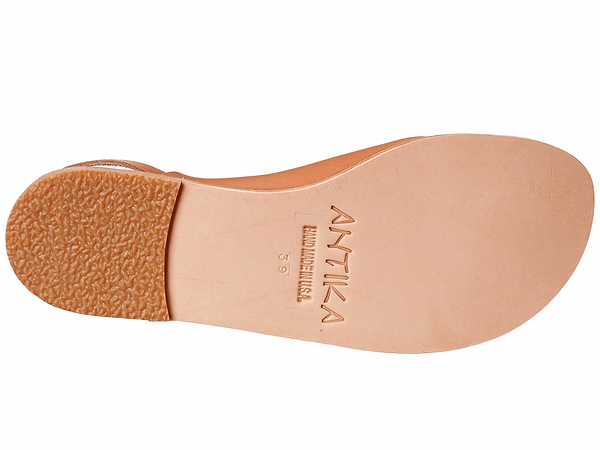 Jerusalem Sandals Montana Blvd (33) Women's Back Strap Leather Mule Tan