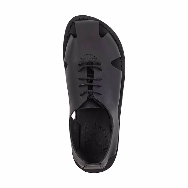 Jerusalem Sandals River (41) Women's Leather Lace-Up Sandal Black
